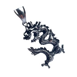 Edelstahlanhänger Drache...