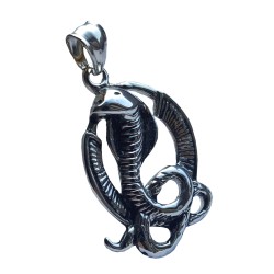 Edelstahlanhänger Cobra