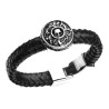 Lederarmband Totenkopf- Dekor