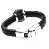 Lederarmband Totenkopf- Dekor