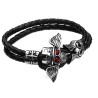 Lederarmband Totenkopf mit Hut