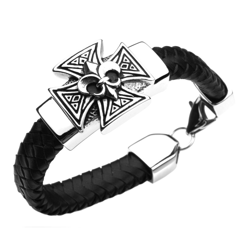 Lederarmband Keltenkreuz